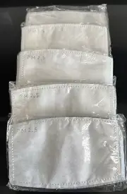 50 PACK MASK FILTER FOR CLOTH FACE MASK REUSEABLE PM 2.5 INSERT ACTIVATED CARBON
