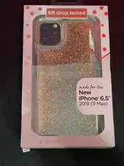 Fellowes iPhone 11 Max 6.5” Case Waterfall Glitter Bling Rose