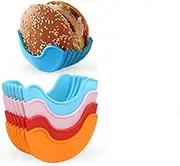 Silicone Hamburger Making Mold Hamburger Stand Box Kitchen Accessories(Blue)