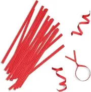 2000 Red Paper Twist Ties Wire For Cake Pops Gift Candy Sealing Cello Bags