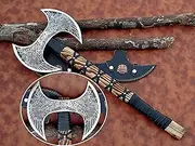 GLADIUS CRAFTS | Exquisite Handmade Viking Axe - Ideal for Collectors & Enthusiasts | Authentic, Artisan-Crafted | Medieval Styled Axe with Durable and Robust High Carbon Steel (GC-AX15)