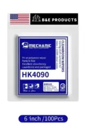 Mechanic HK4090 Anti-Static Dust Free Polyester Wipe Microfiber 14cmX 14cm 100pc