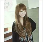 2021 New Fashion Long Light Brown Wavy Wig Hair Free Shipping
