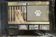 Portable Mesh Gate For Pets 43x31” New
