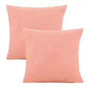 Cushion Cover 2Pcs 45 x 45cm Cushion Covers Decorative Pillow Cases-Pink