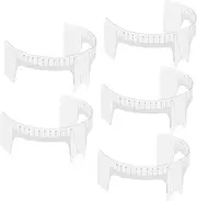PACKOVE 5Pcs Eyebrow Measuring Stencil for Tattooing Precision Mapping Ruler for Symmetrical Eyebrow Shaping Eyebrow Positioning Tool for Beginners and Professionals