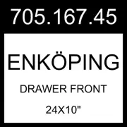 IKEA ENKOPING ENKÖPING Drawer Front Brown Walnut Effect 24x10" 705.167.45