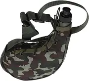 YARNOW Canteen Water Bottle with Holder Strap Camouflage Bag for Outdoor Activities Sport Water Bottle Pouch Mountaineering Flask