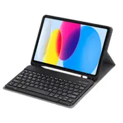 Ultra Thin Bluetooth Keyboard Leather Tablet Case For Ipad 10.9 2022 With Pen Slot Black Laptop Cases & Bags