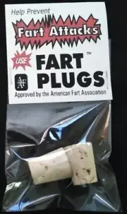 2 PACKETS OF FART PLUGS WHITE ELEPHANT STOCKING STUFFER CHRISTMAS GAG PARTY