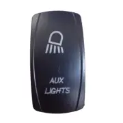 LASER ETCHED 12V LED BACK LIT ROCKER SWITCH Blue AUX Lights RZR XP 1000 900