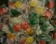 Assorted Fruit Flavored Hard Candy BULK CANDY- 50 PIECES- 5 FRUITY FLAVORS