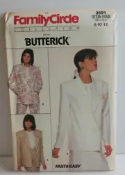 Butterick 3691 Sewing Pattern Jacket Size 8 10 12