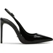 Tony Bianco Asti Slingback Pointed Toe Pump in Black Patent at Nordstrom, Size 6