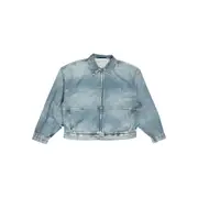 [Fear Of God Essentials] Fear Of God Essentials Zip-front Denim Jacket S BLUE
