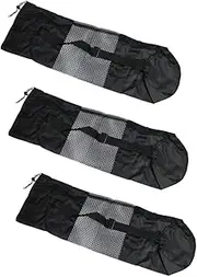 SUPVOX Stylish Yoga Pouch 3 Pack Yoga Mat Storage Bags Mesh for Outdoor Use Compact and Easy to Store
