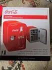 Coca-Cola Classic 4L Mini Fridge w/ 12V DC and 110V AC Cords, 6 Can Portable