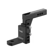 TAG Adjustable Heavy Duty Tow Ball Mount 90° Face, 50mm Square Hitch - 260mm Dro