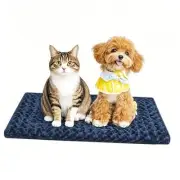 Dog Beds Crate Pad, Dog Bed Mat for Smal Dogs S(24"*18"*1.5") Navy Blue