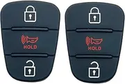 Replacement Key Fob Button Pad fit for 2010-2013 Kia Soul 2012-2014 Kia Rio Sportage Folding Flip Keyless Entry Key Fob Case Shell (3 Button)