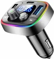 LIHAN USB C Bluetooth Adapter for Car, AUX Wireless FM Radio Transmitter,...