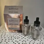 2 Bath & Body Works MAHOGANY TEAKWOOD Wallflowers Fragrance Refill (NEW in Box)