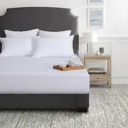 Dreamaker Bamboo Cotton Jersey Waterproof Mattress Protector, Natural Anti-Microbial & Hypoallergenic, Fully Fitted Deep Skirt, Moisture Control Rustle Free TPU Protection - Queen Bed