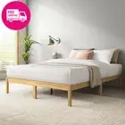 Zinus Queen Bed Frame | Bamboo Wood Base | Noise-Free, Sturdy, and Sustainable