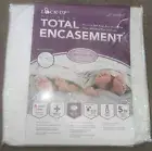 Lock-Up Total Encasement QUEEN Mattress Cover Double Zipper Waterproof Bed Bug