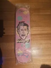 Johnny-O skateboard deck. Signed By Steve O And Johnny Knoxfield
