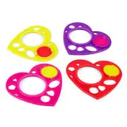 Heart Shaped Stencils For Kids 4pcs