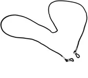 [JEWEDECO] Black Nylon Eyeglasses Cord Skid Spectacle Frame Holder for Sunglasses Neck String for Outdoor Sports Travel