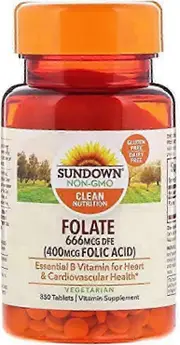 Sundown Naturals Folic Acid, 400 Mcg, Tablets, 350 Ea