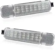 HERCOO LED Interior Light Door Panel Courtesy Lights Lamp Assembly Compatible with Chevy Silverado GMC Sierra 1500 2500 3500 HD Suburban Tahoe Yukon Cadillac Escalade Hummer H2, White