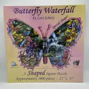 SunsOut Butterfly Waterfall 1000pc Special Shape Puzzle Lorie Schory SEALED