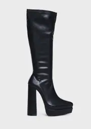 [Public Desire] End Game Platform Knee High Boots