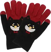 [WOFASHPURET] Adorable Gloves for Students Winter Knitted Full Touchscreen Fingertips