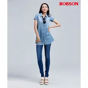 BOBSON 女款優質觸感緊身牛仔褲(8070-53)