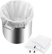 Realand 4 Pack 25.4 x 23in Extra Large Brew Bags, Reusable Fine Mesh Strainer Bag, Drawstring Filter Bag for Beer Brewing Cider Mead Wine Making Supplies Straining Brew in a Bag