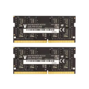【v-color 全何】DDR4 2666 64GB kit 32Gx2 Apple專用筆記型記憶體(APPLE SO-DIMM)