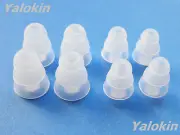 8pcs 4S/4L Clear Triple Flange Ear Tips for Sennheiser Momentum Free & Neckband