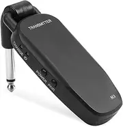 Mipcase Wireless Guitar System Compact Audio Transmitter Receiver for Electric Guitar and Bass Easy Setup Portable Design Audio Transmission for Performances and Practice
