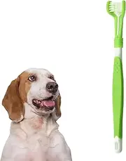 EZONEDEAL Three Sided Pet Toothbrush 360-Degree Pet Toothbrush Bad Breath Tartar Teeth Care Tooth Cleaning for Puppy, Small Dog and Cat (Light Green)