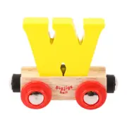 Bigjigs Rail Rail Name Letter W (Yellow)
