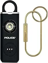 Personal Safety Alarm Keychain - Loud Self-Defense Emergency Alarm with Strobe Light for Women, Seniors & Kids - Rechargeable, Portable, Compact, Easy to Use - Protection for Travel & Outdoor, Black