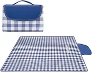 Picnic Mat | Waterproof Picnic Blanket | Sandproof Foldable Non-Slip 78X78Inch Mat with Handle Waterproof for Backyard Poolside Balcony Music Festival Porch Relaxing Deck Entertaining