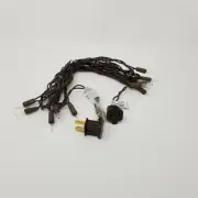 10 Light Clear Craft Mini Light Set, End to End, Brown Wire, 9.5' long