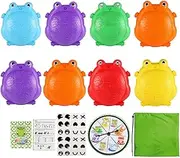 Balance Toys for Kids | Boys Balance Stepping Stones | Girls Stepping Pebble | Frog Step Stones | Colorful Balance Pebble | Durable and Weather-Resistant for Both Indoor and Outdoor Play