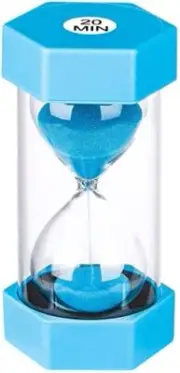 20 Minute Hourglass Sand Timer Large Unbreakable Colorful Sand Clock Plastic ...