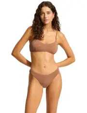 [Seafolly] Sea Dive High Cut Pant in Brown